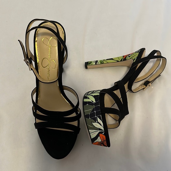 Jessica Simpson Shoes Jessica Simpson Womens Balina Tropical Platform Dress Heeled Sandals
